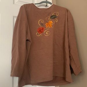 Oversized Brown Autumn Sweatshirt